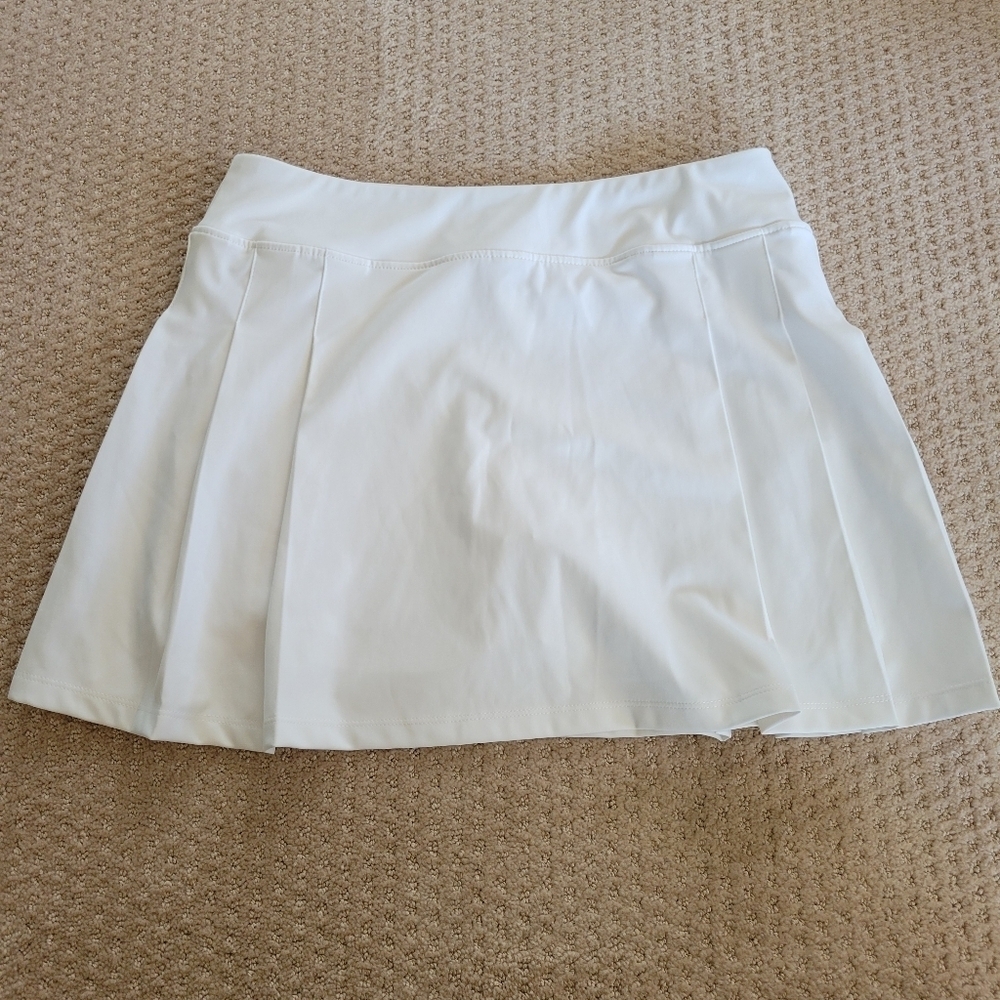 Tommy Bahama White Side Pleated Golf Skirt Skort Size Large - Picture 7 of 8
